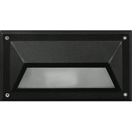 Dabmar Lighting Dabmar Lighting DSL1002-B Recessed Hooded Brick; Step & Wall Light; Black - 5 x 8.90 x 3.75 in. DSL1002-B